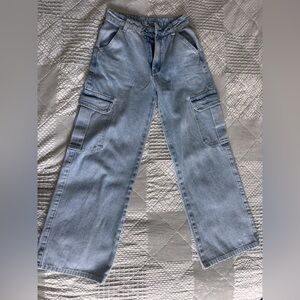 Light Blue Denim Straight leg Jeans